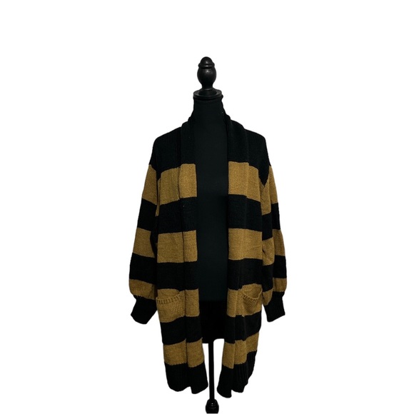 Who What Wear Sweaters - WHO WHAT WEAR WOMENS STRIPED CARDIGAN